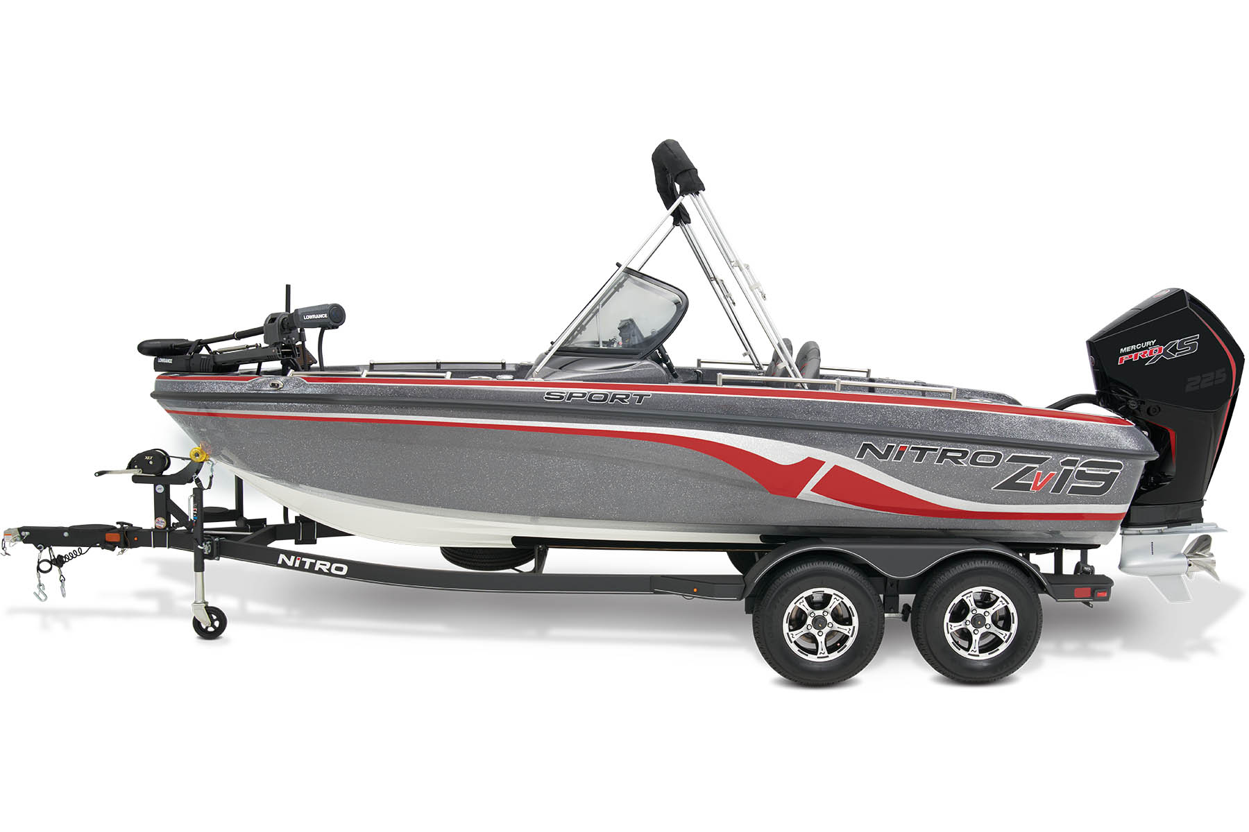 Bass Tracker Pro 17 with Port Troll Motor Trailerable Fishing Boat Cover